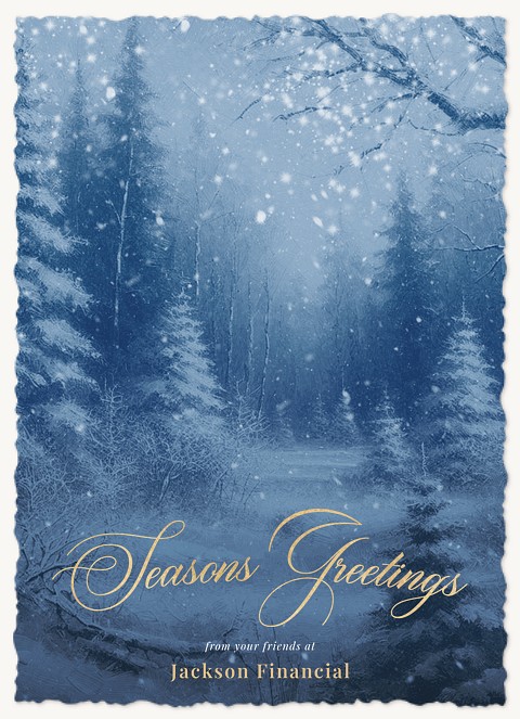 Winter Woods Business Holiday Cards