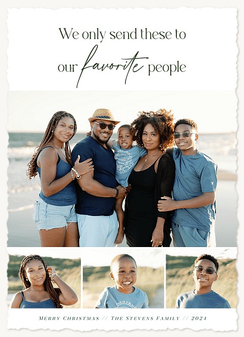 Favorite People Personalized Holiday Cards