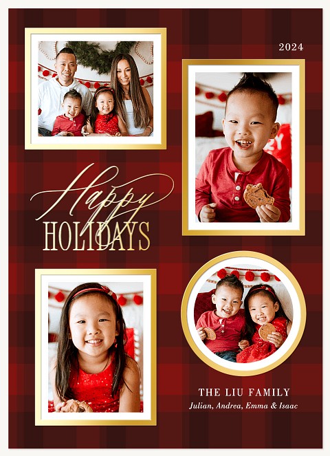 Gallery Wall Personalized Holiday Cards