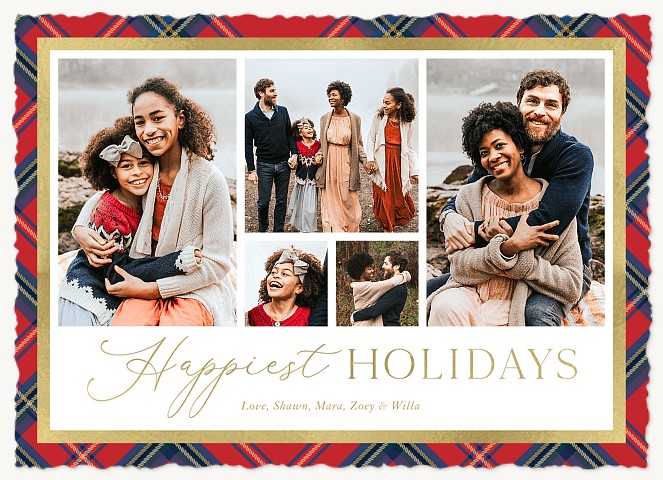 Plaid Gallery Photo Holiday Cards