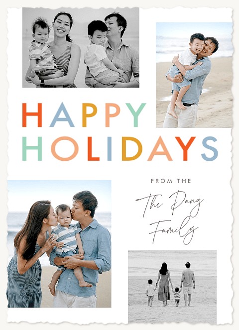 Bright Holiday Personalized Holiday Cards