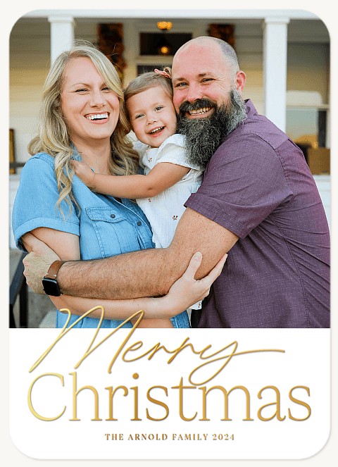 Simple Mix Personalized Holiday Cards