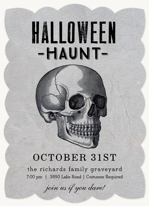 Halloween Haunt Halloween Party Invitations