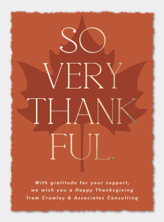 Thankful For You Card