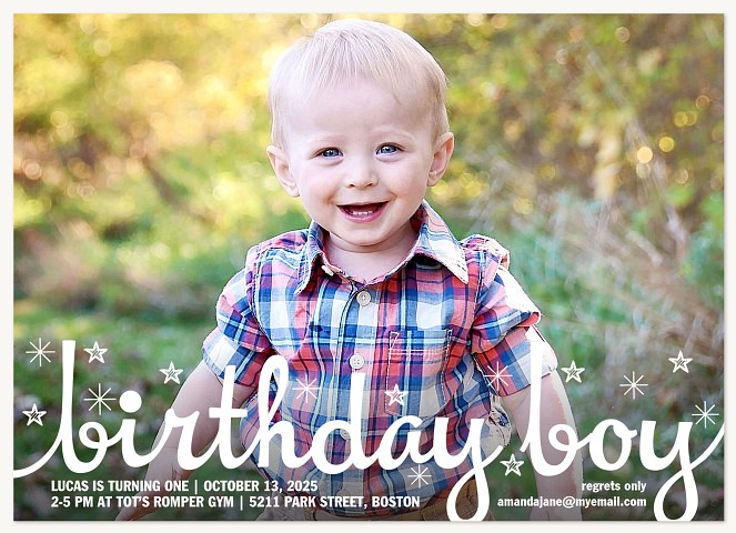 Whimsy Wishes First Birthday Invitations