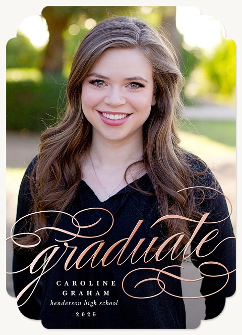 Flourished Triumph Graduation Announcements