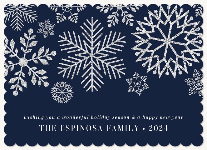 Cheerful Snow Personalized Holiday Cards