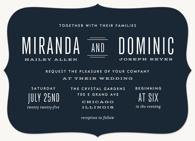 Classic & Poised Wedding Invitations