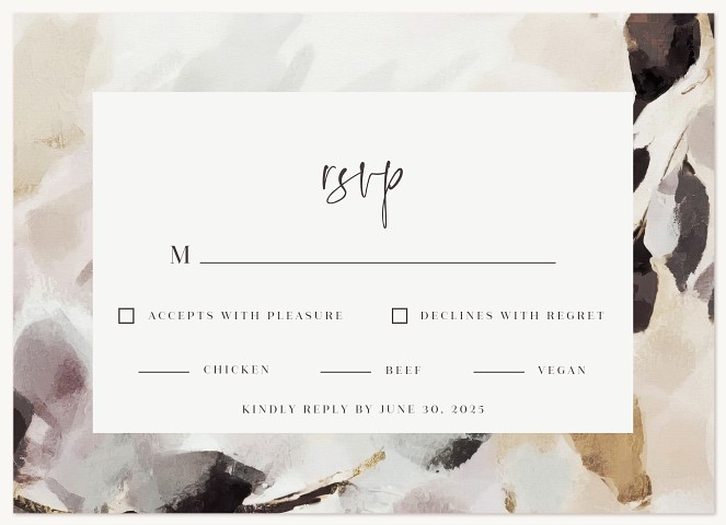 Boho Floral Wedding RSVP Cards