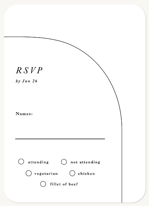 At Last Wedding RSVP Cards