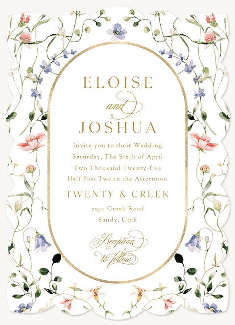 Wildflowers Wedding Invitations