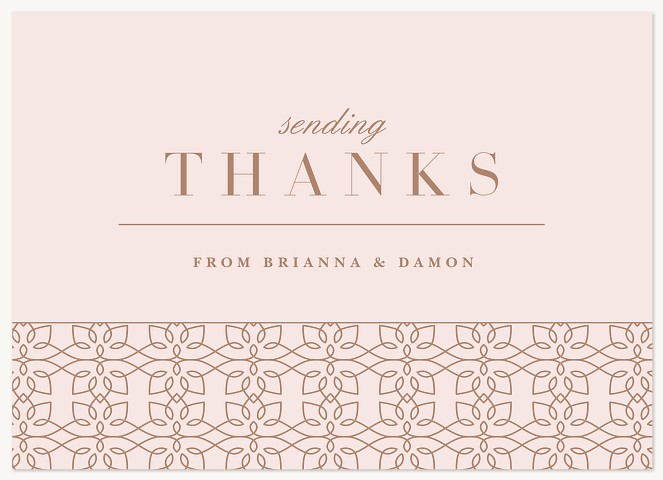 Swirling Script Thank You Cards 