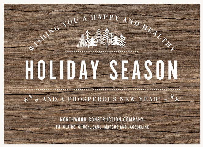 Timberland Tidings Business Holiday Cards