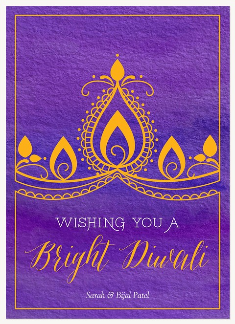 Bright Diwali Diwali Holiday Cards