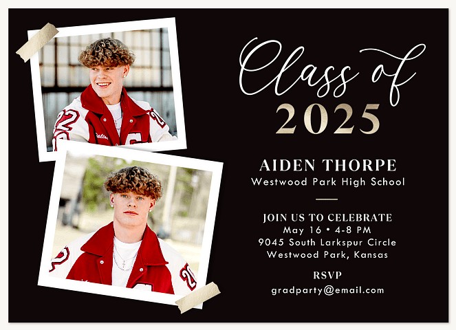 Sophisticated Frames Graduation Cards