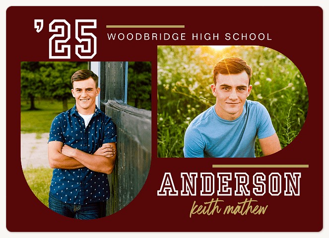 Arched Photos Graduation Cards