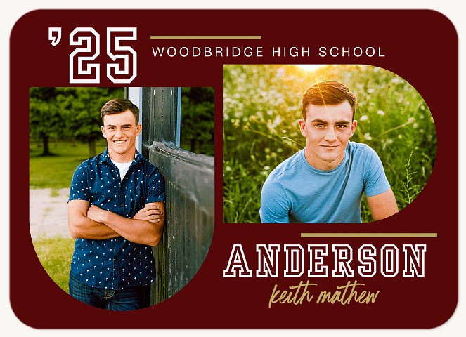 Arched Photos Graduation Cards