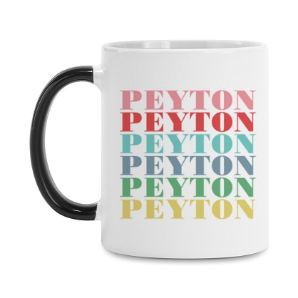 Colorful Name Color Changing Mug