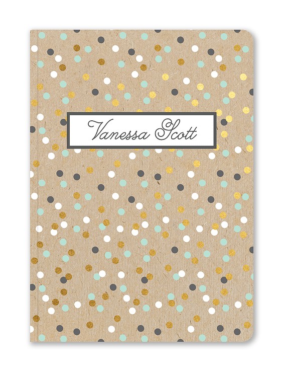 Confetti Kraft Custom Softcover Journals