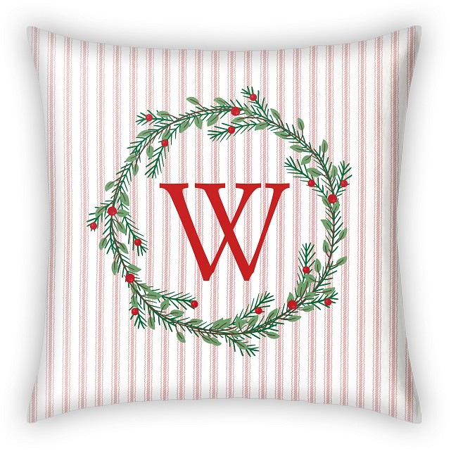 Winter Monogram Custom Pillows