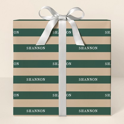 Holiday Stripes Wrapping Paper