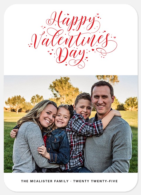 Valentine Flourishes Valentine Photo Cards