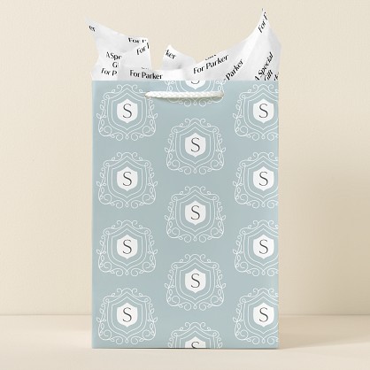 Elegant Initial Gift Bag