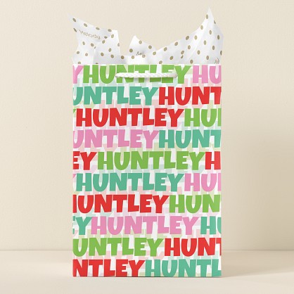 Bold & Bright Letters Gift Bag