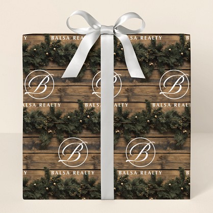 Rustic Boughs Wrapping Paper