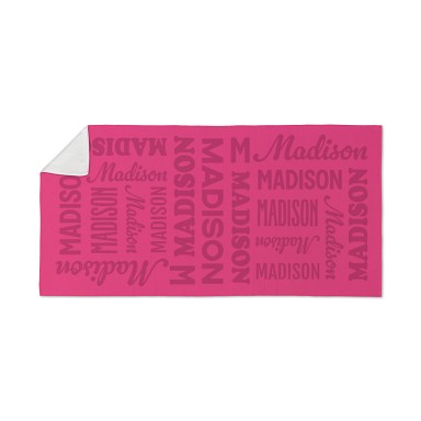 Tonal Name Beach Towel