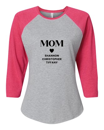 Proud Mom Women's Baseball T-shirt