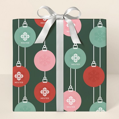 Vintage Baubles Wrapping Paper