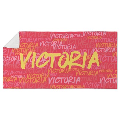 Graffiti Name Beach Towel