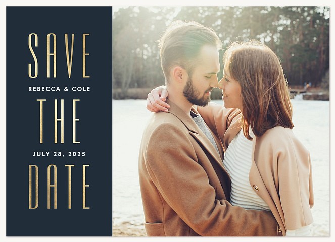 Sleek Elegance Save the Date Cards