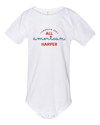 America250™ All American BELLA+CANVAS Onesie