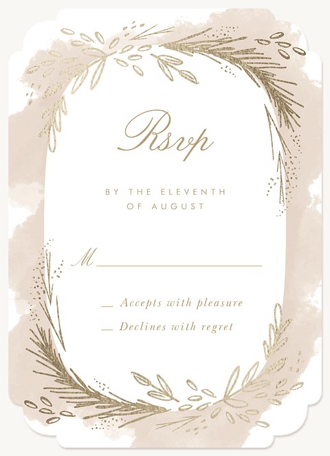 Bohemian Flora Wedding RSVP Cards