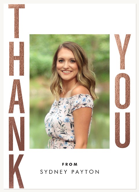 Standing Tall Graduation Thank You Cards