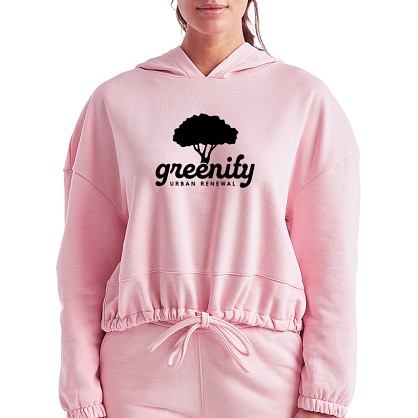 Women's Eco Cropped Hoodie