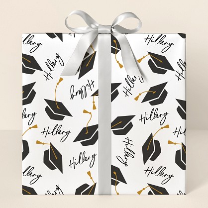 Signature Grad Wrapping Paper