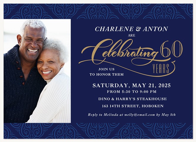 Traditional Celebration Wedding Anniversary Invitations