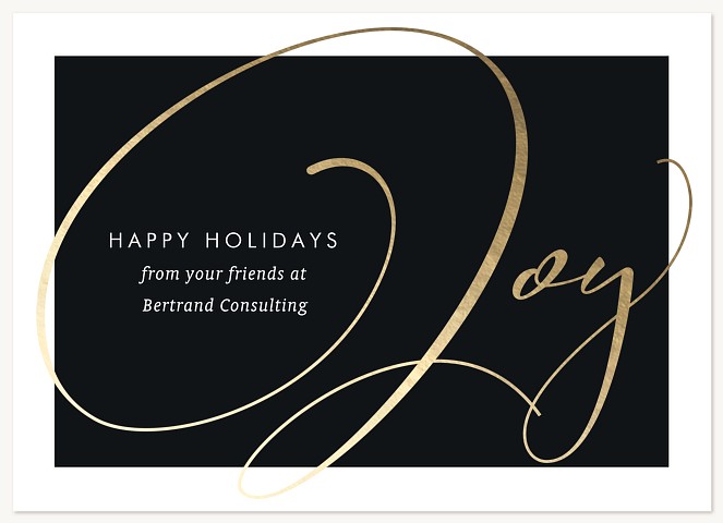 Fabulous Joy Business Holiday Cards