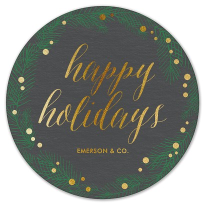 Merry Wreath Custom Coasters