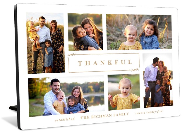 Grateful Harvest Tabletop Photo Panel