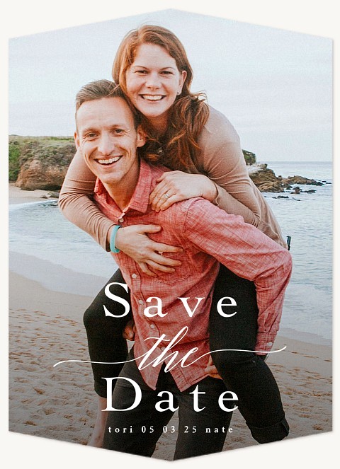 Simple Stack Save the Date Cards