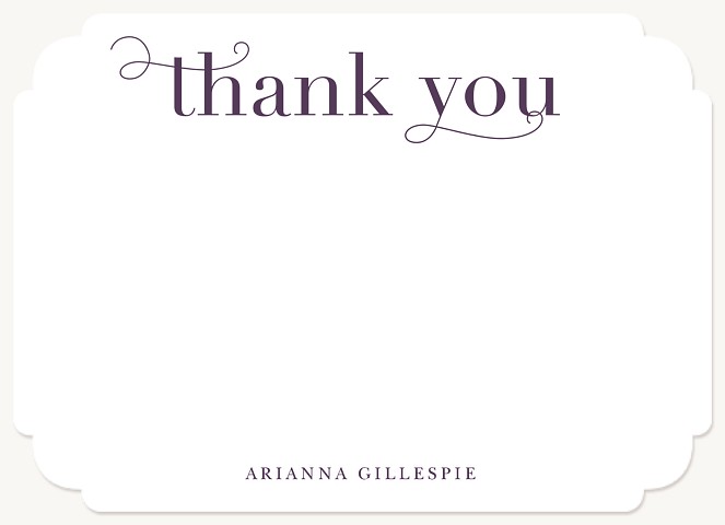 Elegance Graduation Thank You Cards