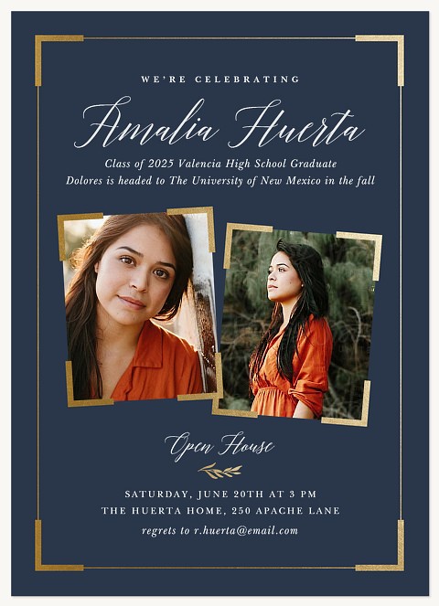 Elegant Album Graduation Announcements