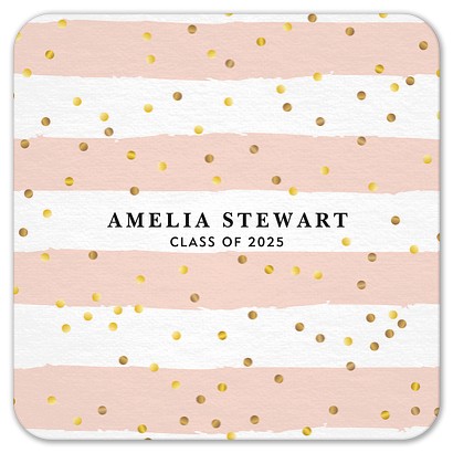 Confetti Stripes Custom Coasters