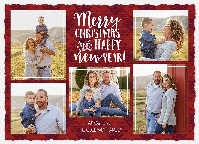 Plaid Tidings Holiday Photo Cards