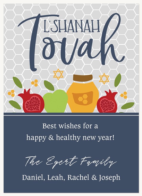 Honeycomb Blessings Rosh Hashanah cards