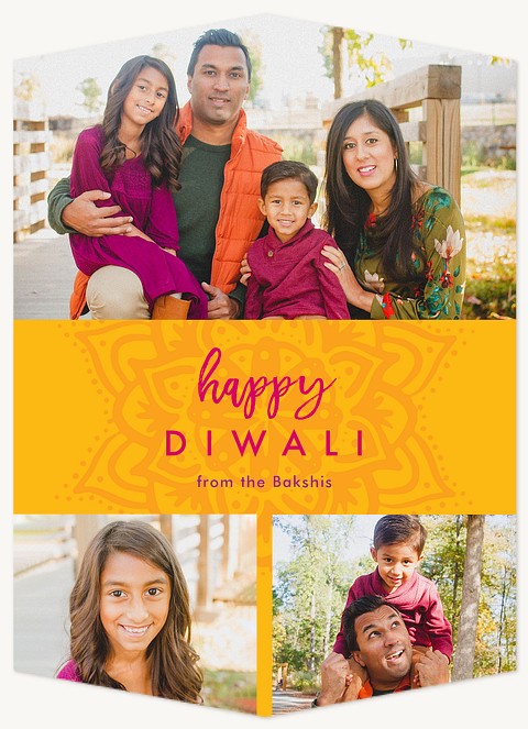 Brightest Trio Diwali Holiday Cards